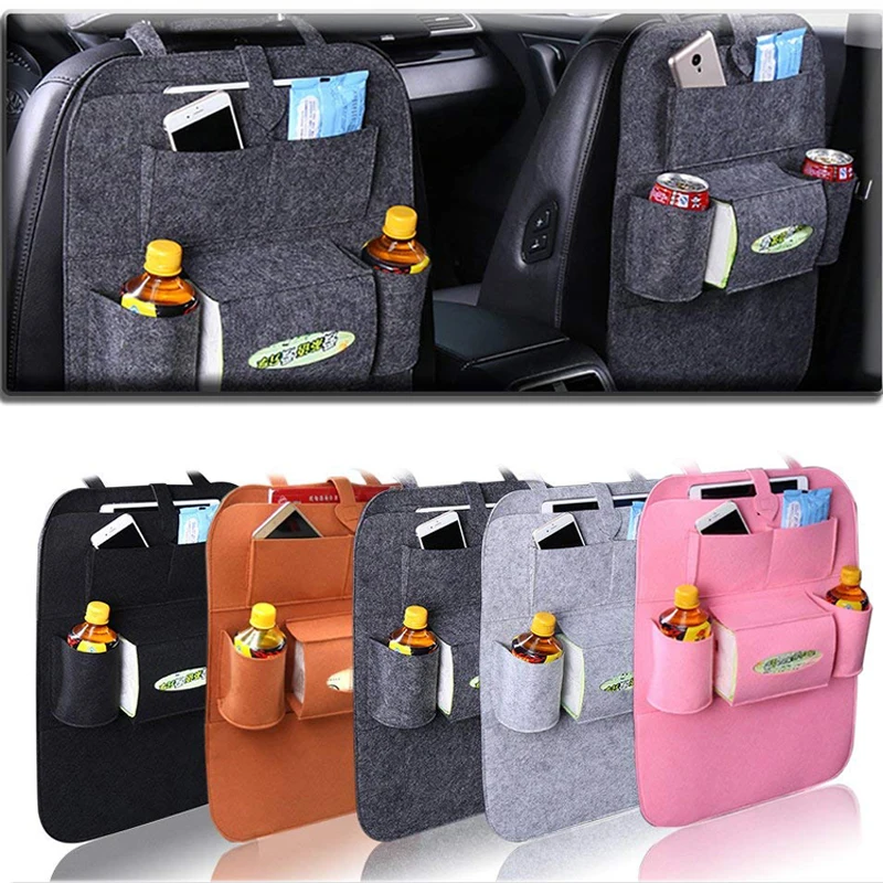 
Custom Wholesale Felt Storage Car Seat Backseat Bag Organizer 