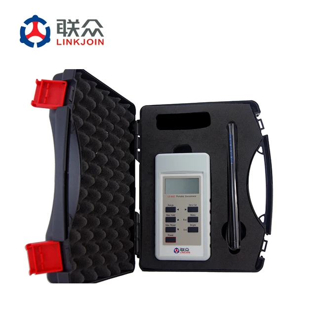 LINKJOIN LZ-642 portable gauss meter manufacturemagnet tesla magnetic field meter magnetic field measuring with CE Certification