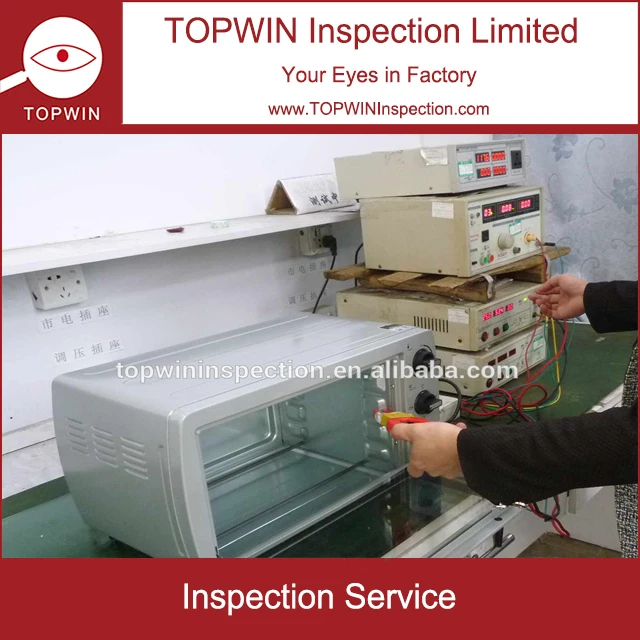 
Mini Oven inspection service for Home Appliances from TOPWIN third party inspection company in china. 