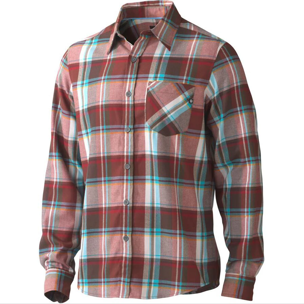 Stylish Flannel Hawaiian Shirt Long Sleeved Plaid Casual Shirt For Men