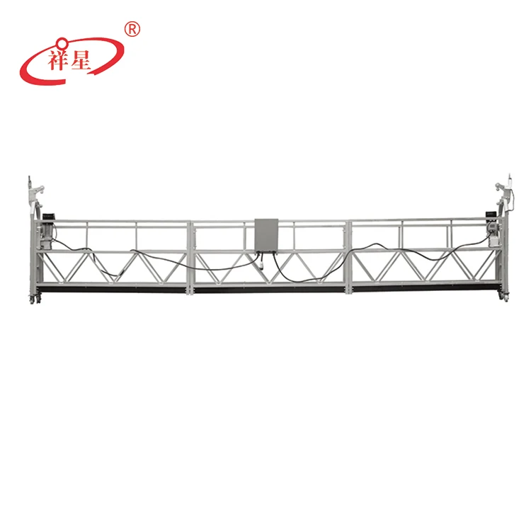  High rise electric hoist lifting rope suspended platform andamio