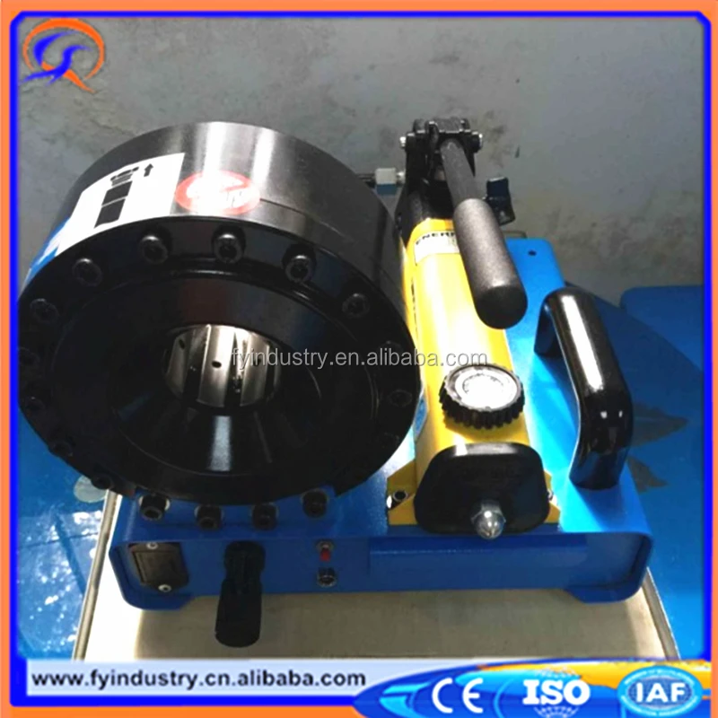 CE 1/8'-1' 8sets 2016 Portable hydraulic hose crimper machine Air pressure hose crimping machine P16AP