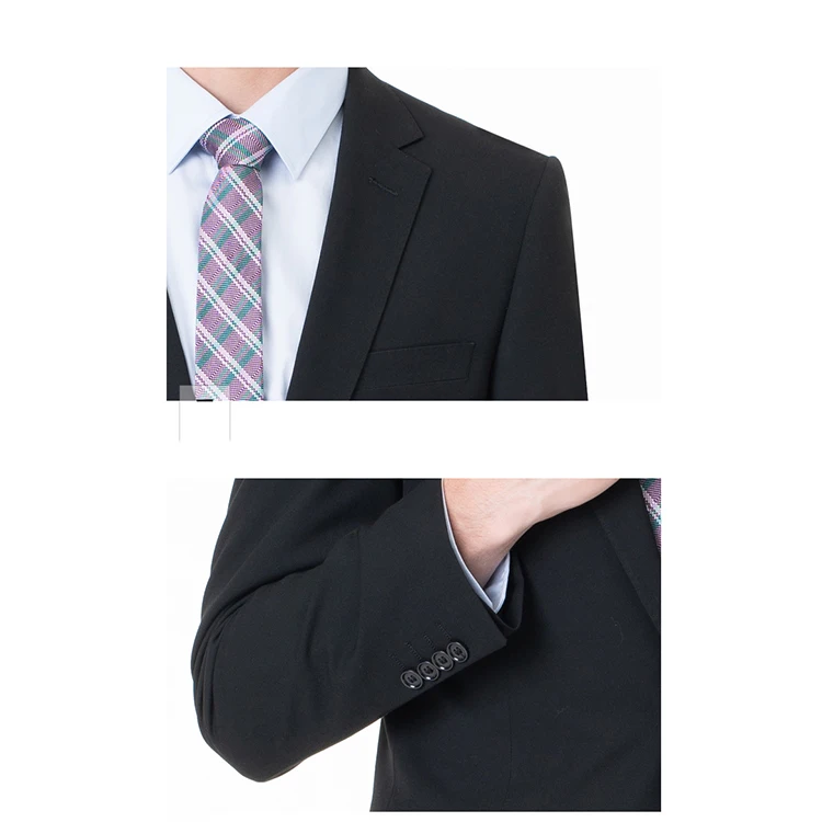 High Quality Formal Black Coat Pant Photos Designs Wedding Turkey Italy Business Men Suit For Office