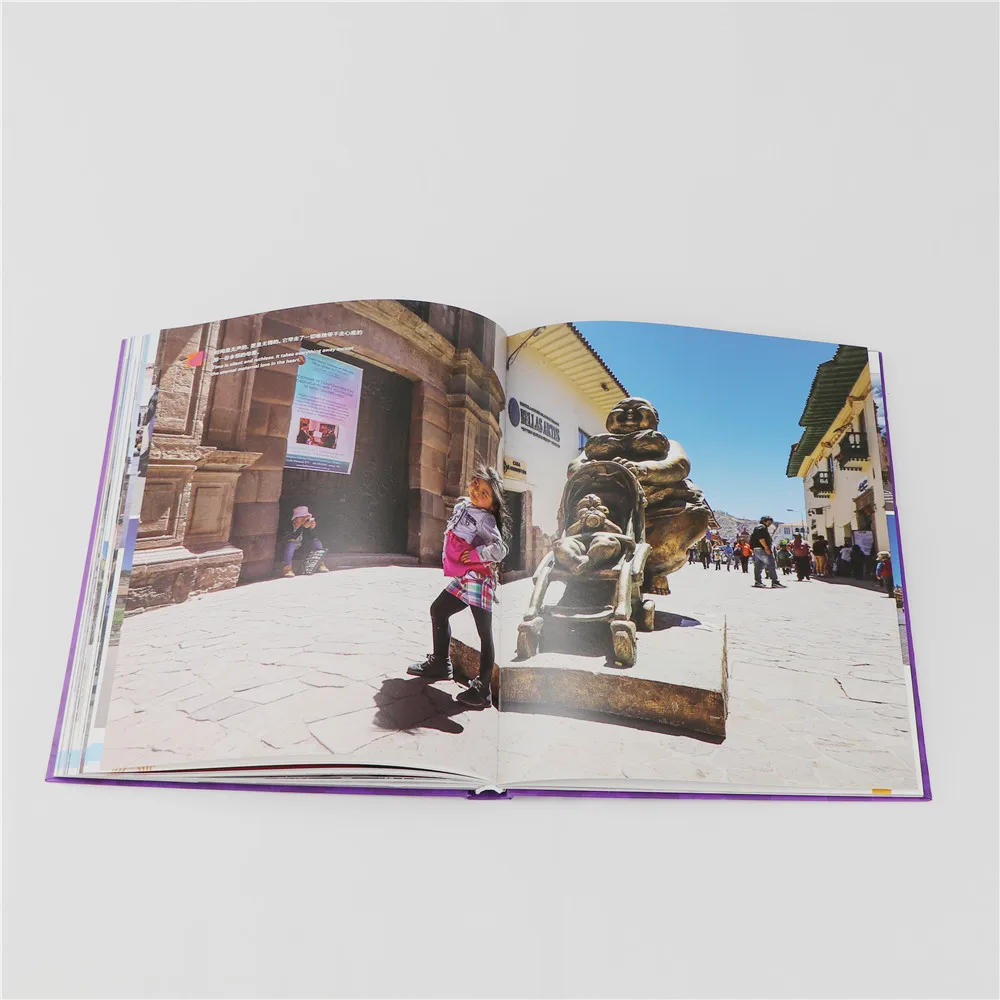Eco-friendly wholesale children leather paper hardcover printing custom story book China Guangzhou local manufacture factory