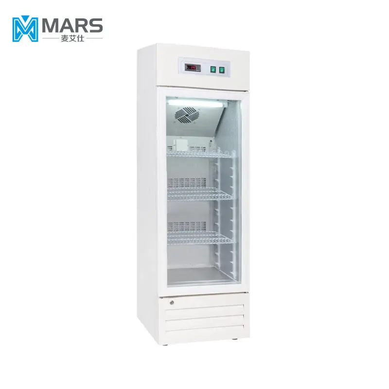 Single glass door hospital pharmaceutical refrigerator Designed for medicine storage