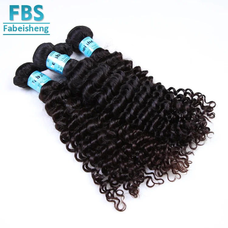 
2018 FBS raw 100% unprocessed virgin Cambodian remy hair factory price supply deep wave human hair weaving 