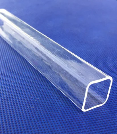 Customizable Strength Square Shape Quartz Tube square shape glass tube