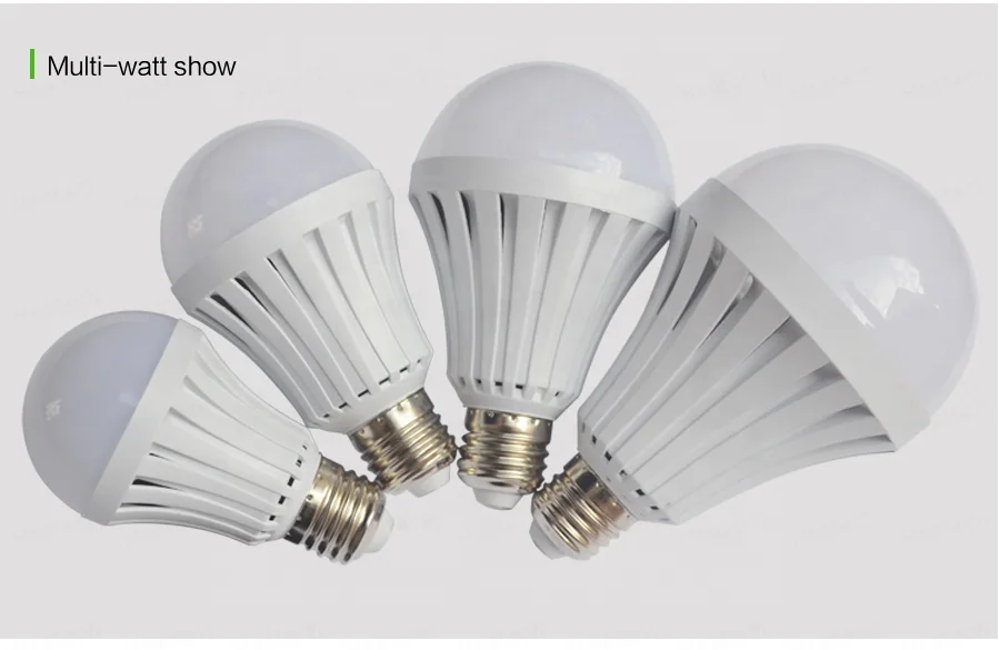 China manufacturer 9w light led bulbs with E27 base led rechargeable bulb