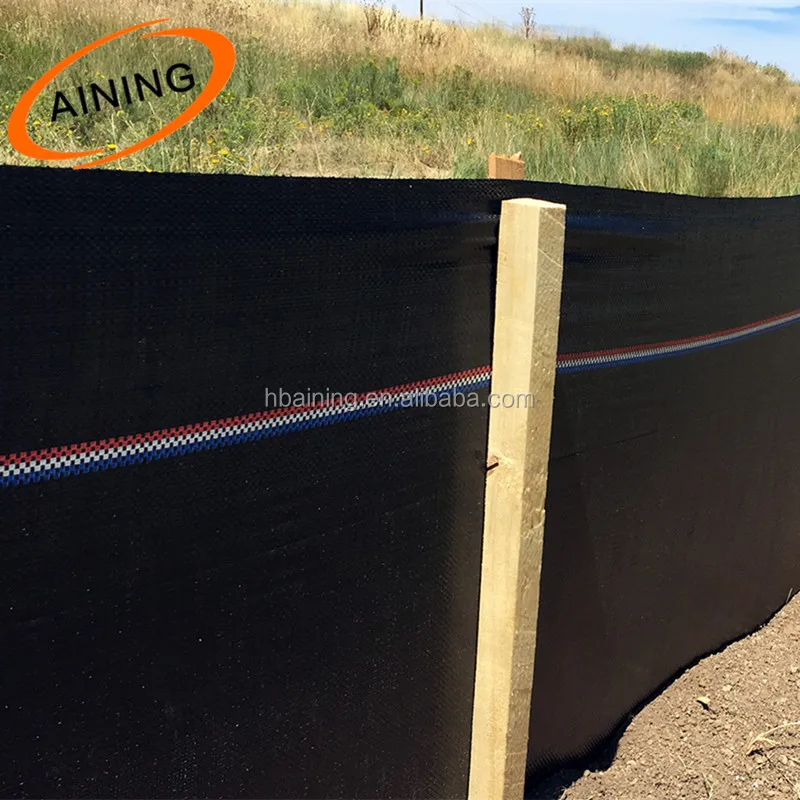 
Heavy Duty PP Fabric woven Silt Fence 880mm x 100mtr Roll other size available 
