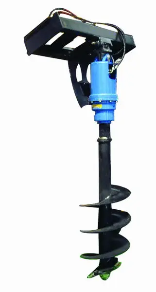 Auger for skid steer loader attachments hydraulic earth auger hydraulic auger