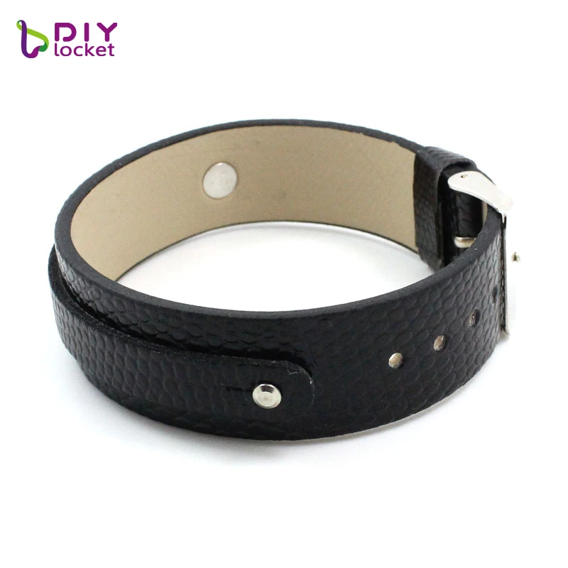 18mm PU Leather Wristband Wrist Strap Bracelets for Slide Charms Letters DIY Bracelet Accessories