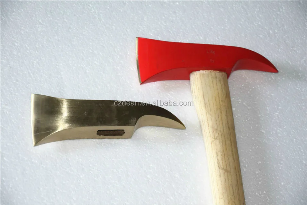 Non sparking albronze Beryllium Copper Alloy safety axe head , with wooden handle ,350/700g