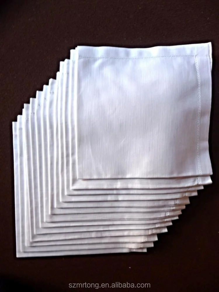 100% Cotton 18 x 18-Inch Cloth Cocktail Napkins - for Wedding and Banquet, Hotel or Home Fine Dining use