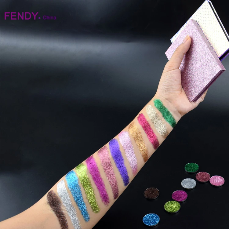 Professional Shining Pressed Glitter Eyeshadow Palette many colors in stock wholesale