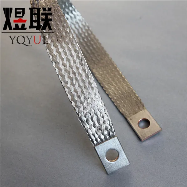 
copper braided earthing tape grounding shunt 