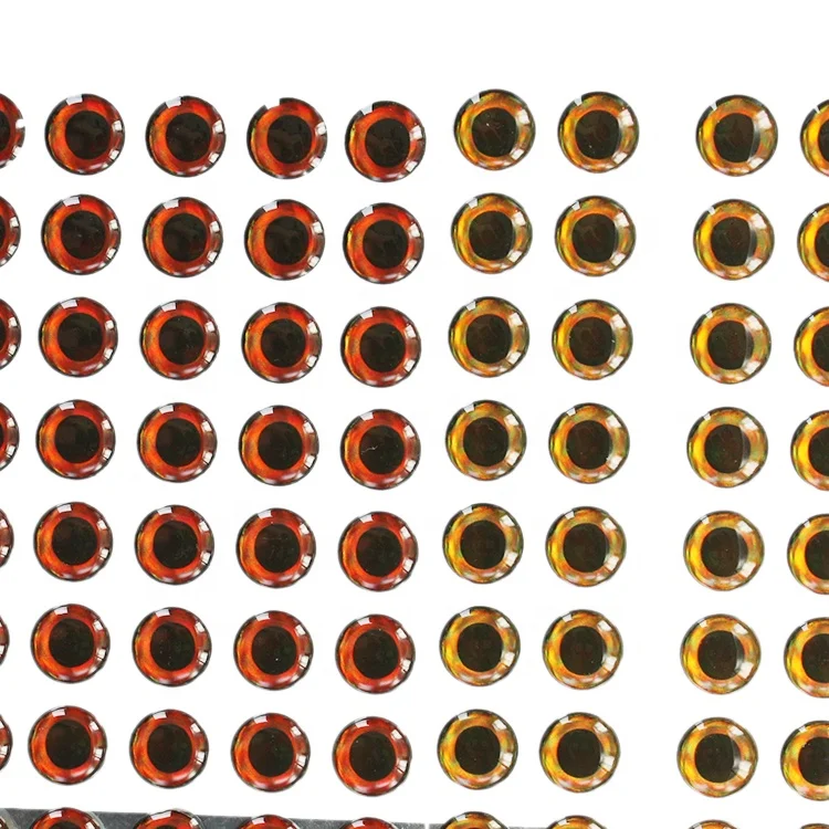 Wholesale 3D fishing eyes for fishing lures,with black pupil plastic fish eye 3 D eyes for lure