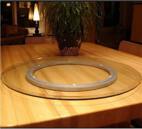 Furniture Fittings Revolving Serving Trays Glass turntable 12 inch (300mm) Aluminum Round Lazy Susan Bearing Turntable Swivel
