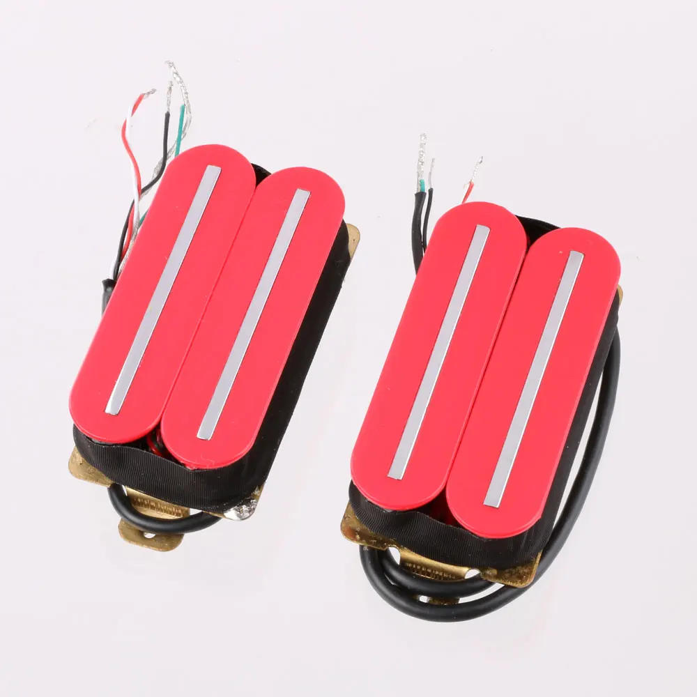 Electric Guitar Double piece of article 57 mm pickup style double coil pickups, high power, wide range forStrat GuitarH011-RD-CR