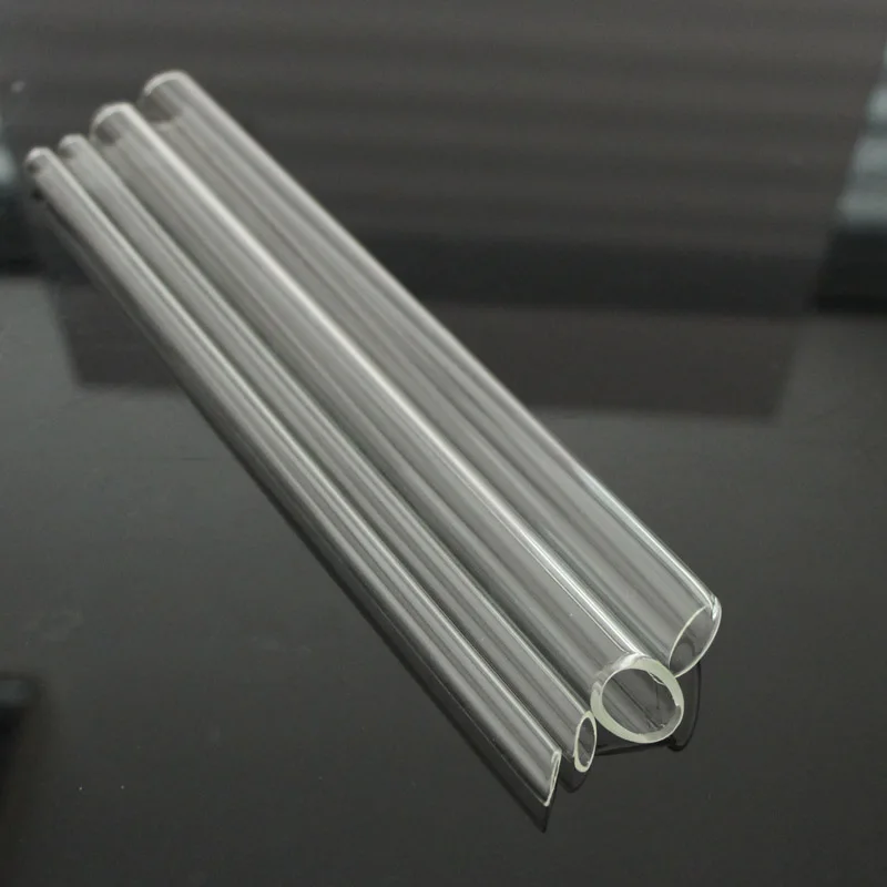 Трубочки для напитков из боросиликатного стекла с прямым дном для молочного чая Boba