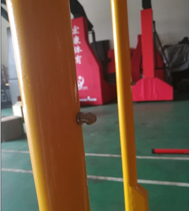 Indoor Outdoor Moveable Portable Steel BWF APPROVED badminton net post for match