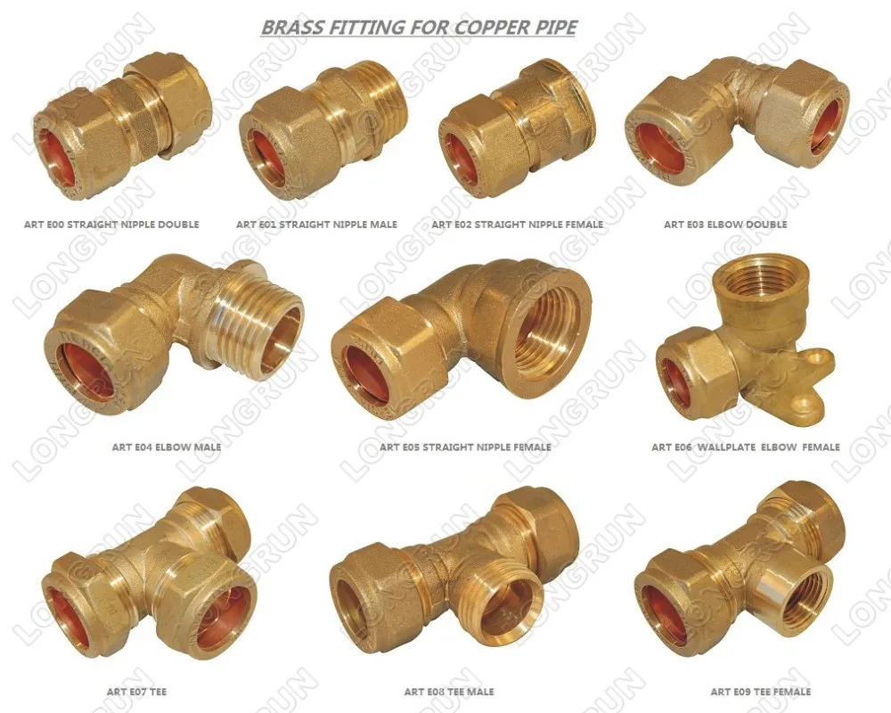 High Quality Precision Hardware Fitting Brass Valve Fittings Plumbing For Home Use