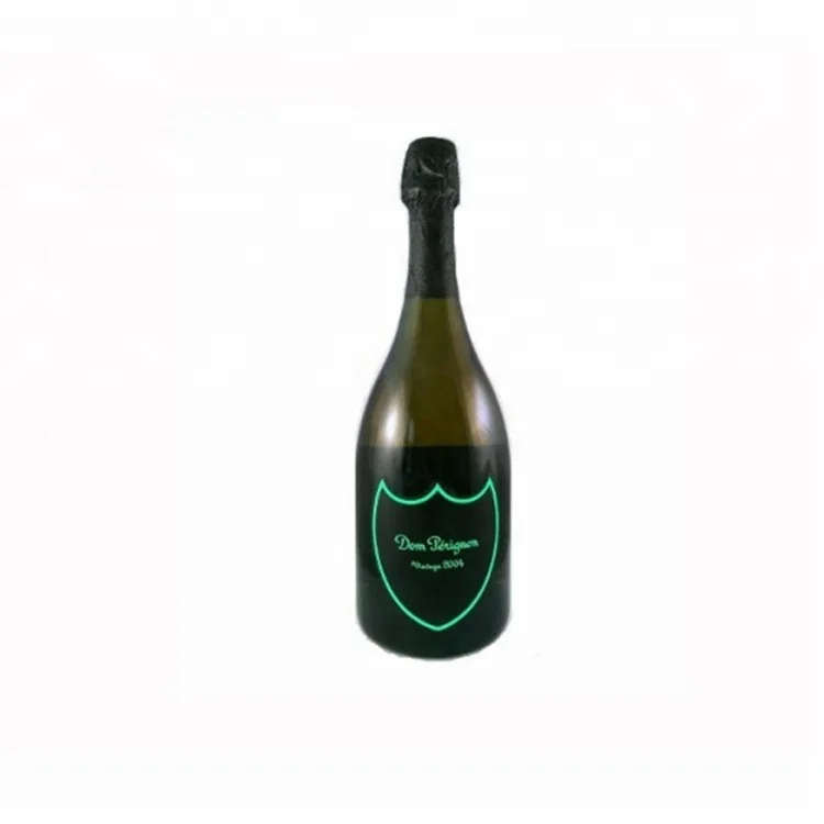 Custom Luminous Label for Champagne Wine Bottles With Battery Led Waterproof EL Wine Label
