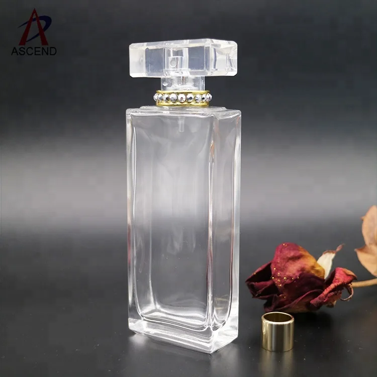 100ml empty square perfume glass bottle cologne spray bottle brands wholesale