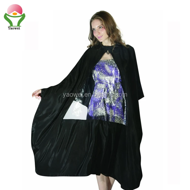 newest custom Barbershop viewing window nylon blue salon cape Window apron