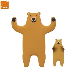 HCPC 18 Models removeable creative animal hooks self-adhesive wall animal hooks for Door  Refrigerator Wood