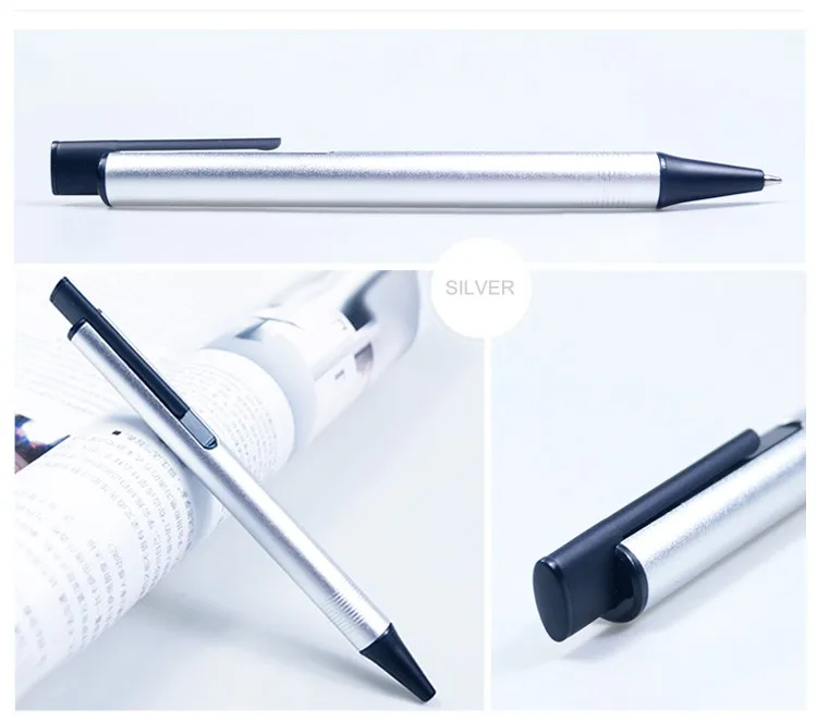 Wholesale 1.0mm Writing Click Ball Refill Ink Ballpoint Pens With Engraved Logo