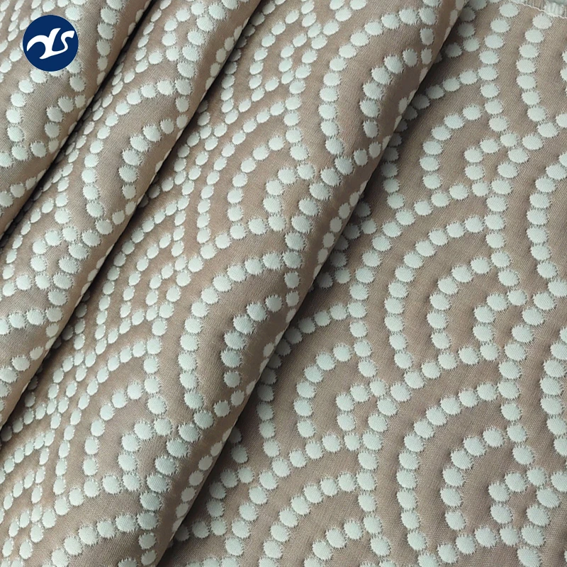 Cheap Price Polyester Textile Dobby Jacquard Fabric For Home
