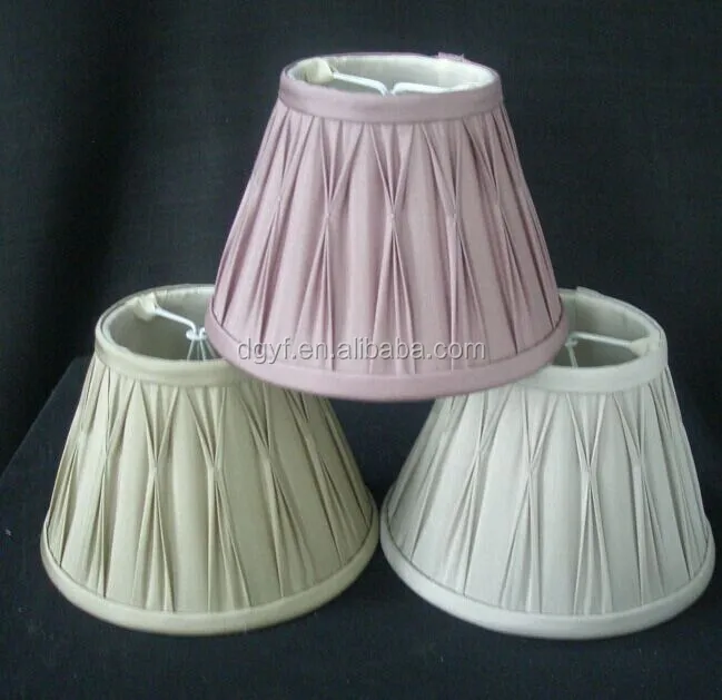 Шелковый плиссированный Тень для лампы