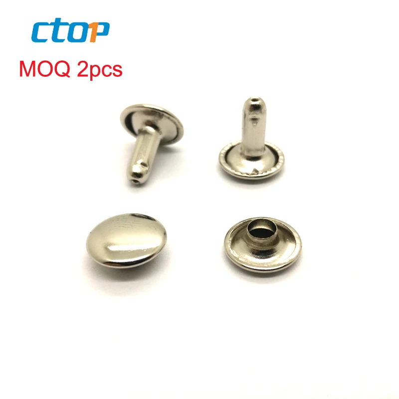 Guangzhou factory garment accessories metal stud jean custom studs decorative rivets metal rivet double cap rivet