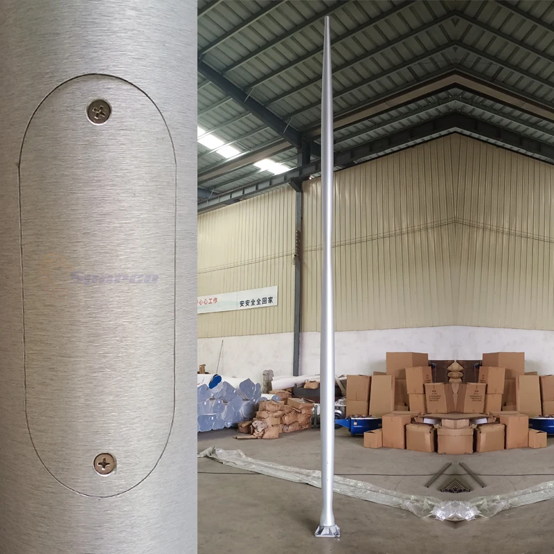 Sparco Aluminum/Stainless Steel/Hot Dip Galvanized Steel Rust Proof Outdoor Light Pole Types Fancy Street Light Pole