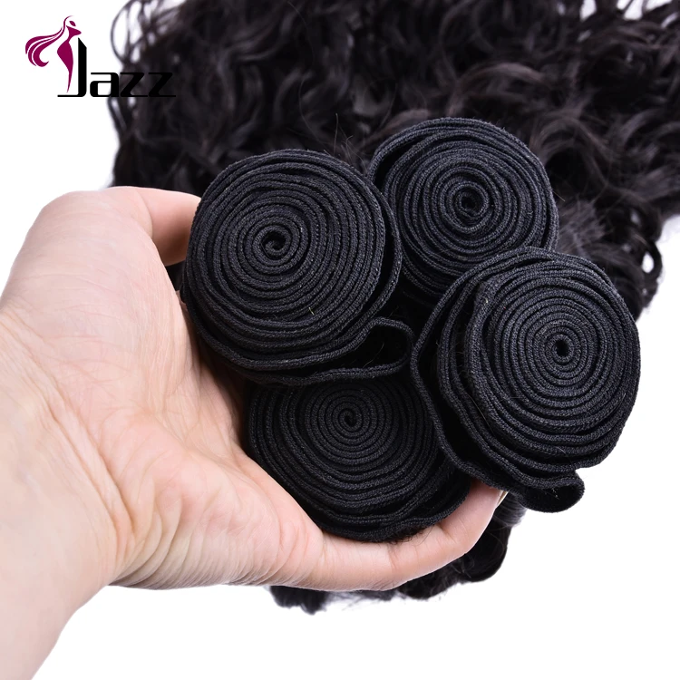 Super quality water wave hairreal brazilian human hair extension