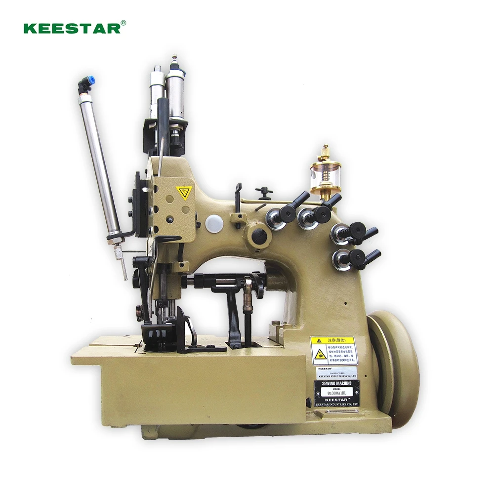 two needle four thread Keestar 81300B1HL double safety stitch burlap jute gunny sack sewing machine