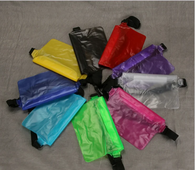 
Factory direct sales Waterproof Swimming Drifting Diving bags PVC waist Pockets for all phones 
