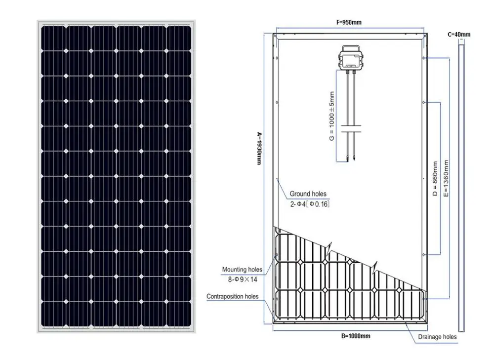 A grade 350w 360w 380w 36v mono solar panel PV  solar power panel price