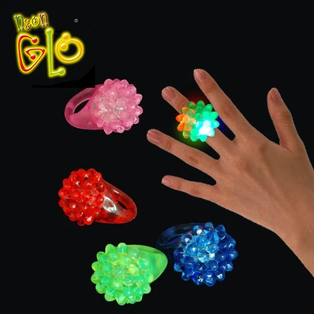 Alibaba Wholesale Kids Toy Rainbow LED Jelly Ring