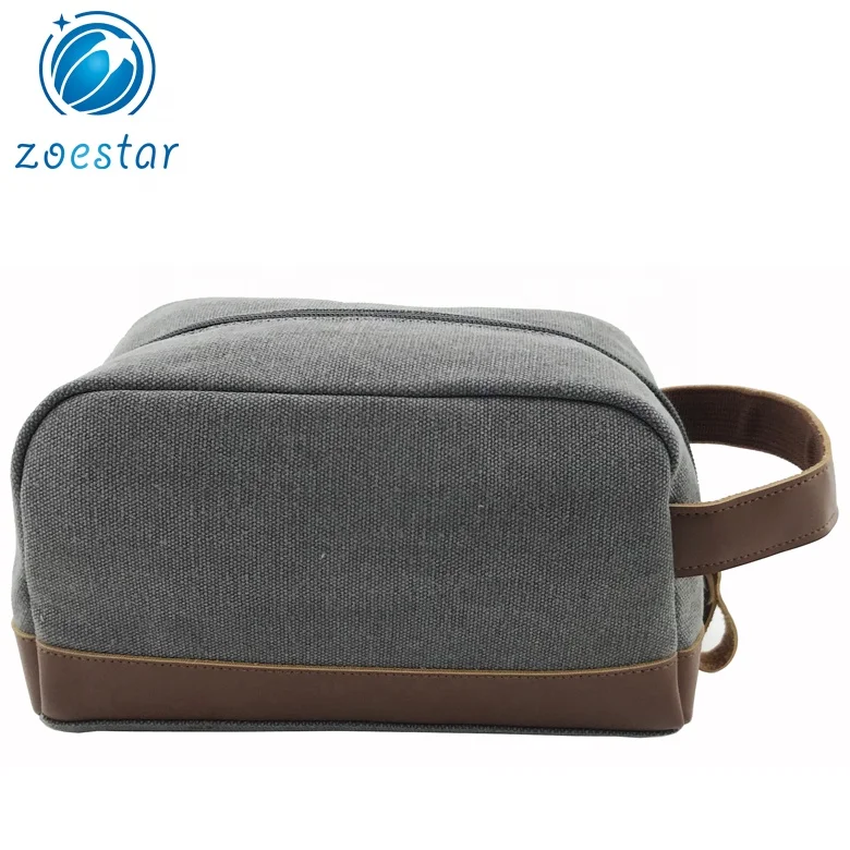 Men Quality Wallet wrist Casual Purse Big Casual Male Envelope Canvas Key Bag Clutch Grey