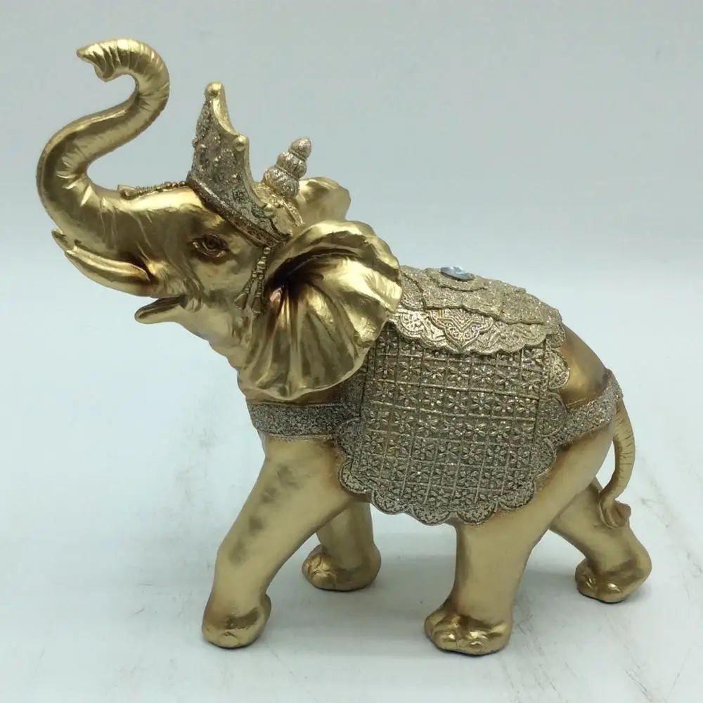 Home decorative animal polyresin elephant statues sculptures