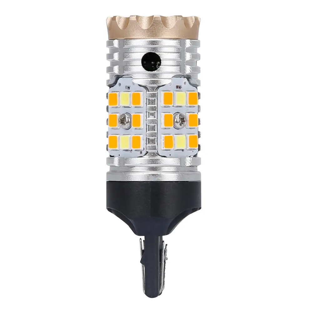 
7443 T20 Amber White LED Daytime Running Light LED Light Bulb Turn Signal Light 