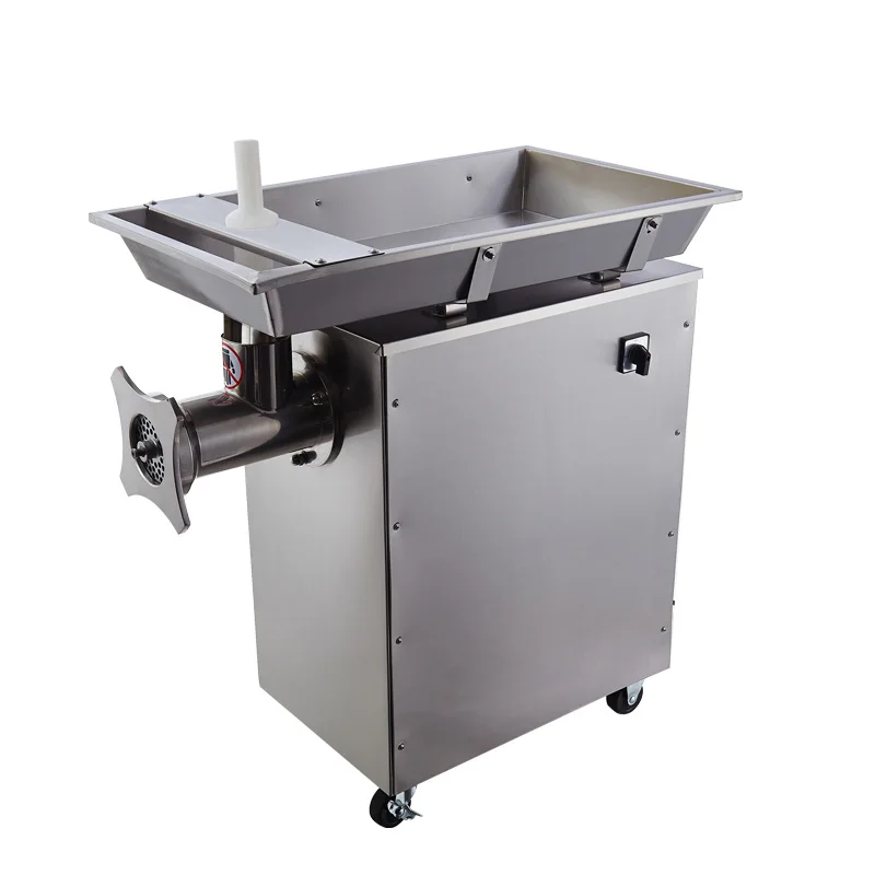 Vertical industrial stainless steel commercial meat grinder