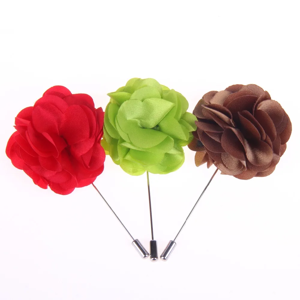 Custom China high level fabric flower lapel pins