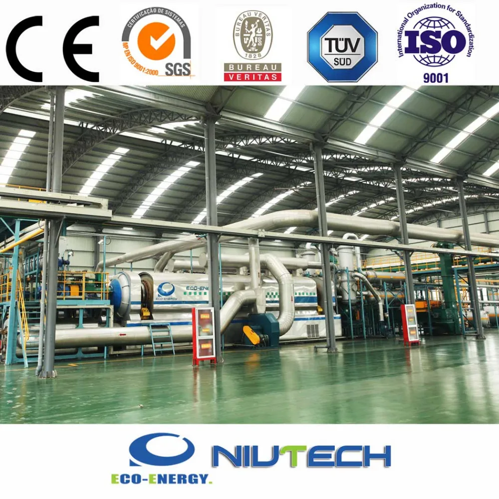 Niutech Fully Automatic Scrap Rubber Continuous Pyrolysis Equipment
