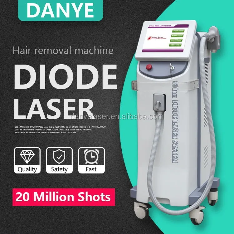 Клиника красоты оборудование 808nm диода с 20 миллионов выстрелов Гарантия