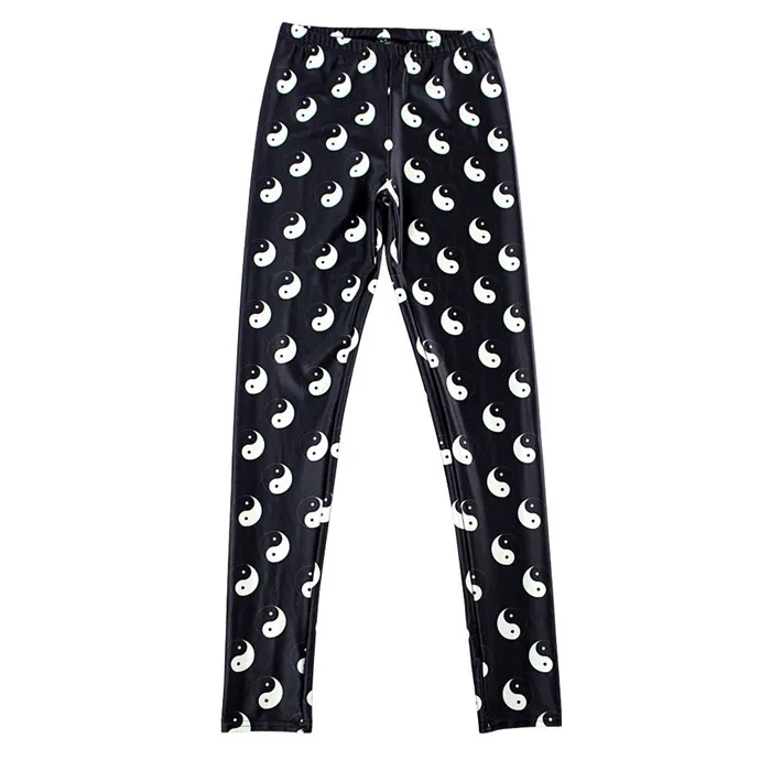 eight trigrams S-4XL legging jeans digital printed shinny women leggings