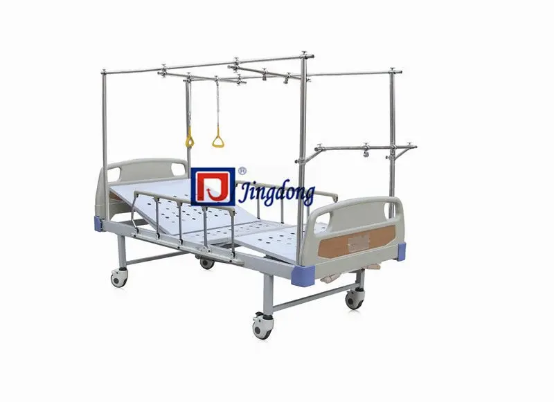 Hospital orthopedic two cranks traction Bed