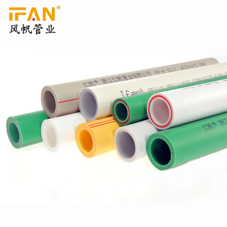IFAN China Manufacturer fontaneria tubo desague Polypropylene Plastic Tube PN12.5 PN16 PN20 PN25 Pipe Price List PPR Pipe