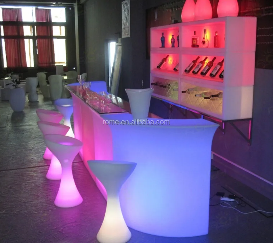 led Light furniture Straight mouth bar Modern Home Bar Counter Design/Beer Coolers For Home Bars